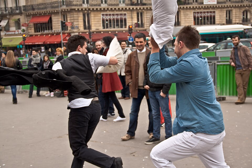Pillow Fighting banner